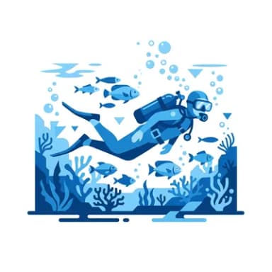 Scuba diver illustration