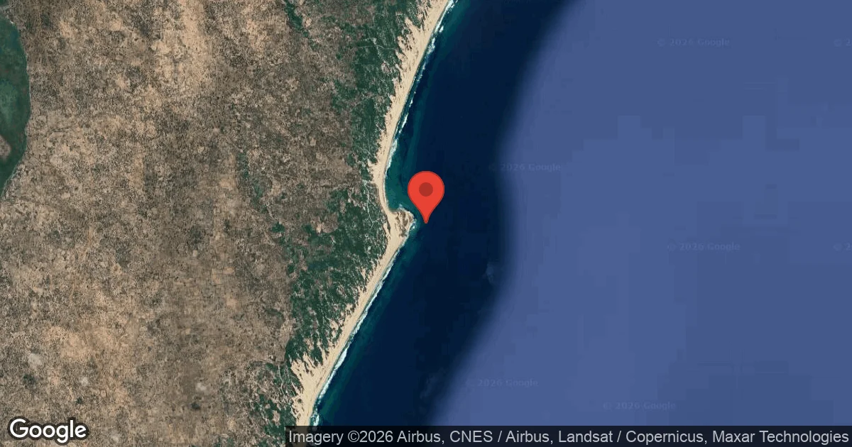 Dive site - Praia da Rocha, Mozambique