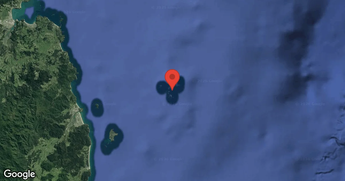 Dive site - Aldermen Islands, New Zealand