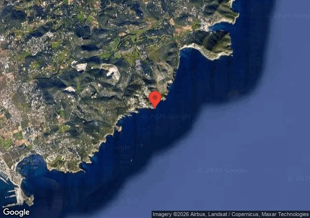 Dive site - The Arches of Cala Olivera, Spain