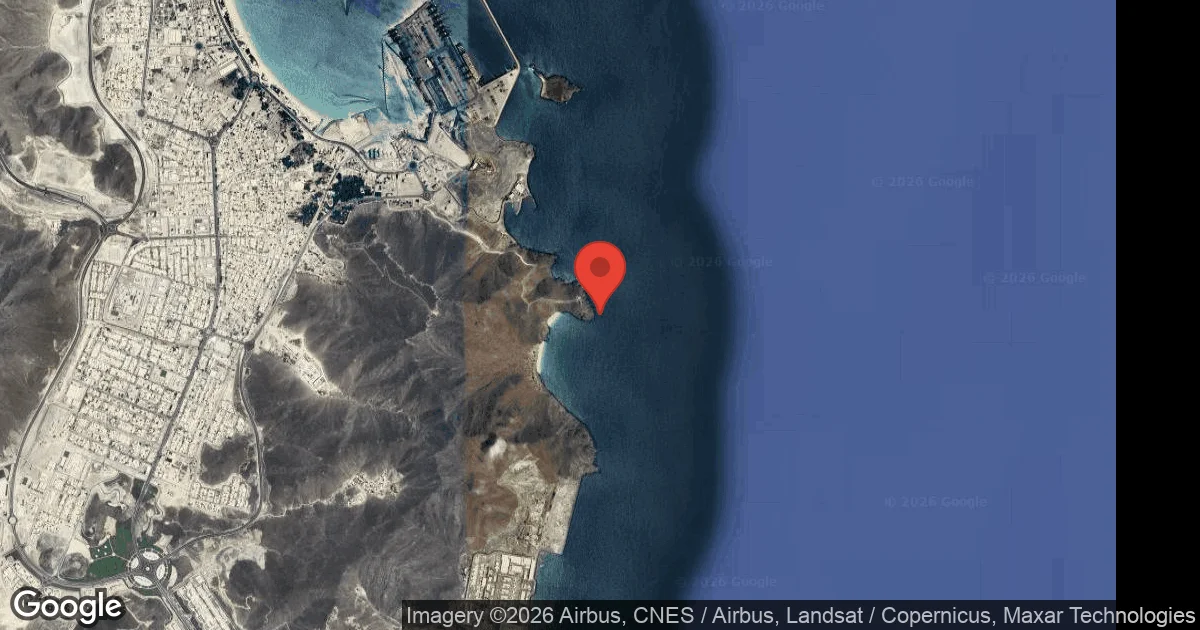 Dive site - Martini Rock, United Arab Emirates